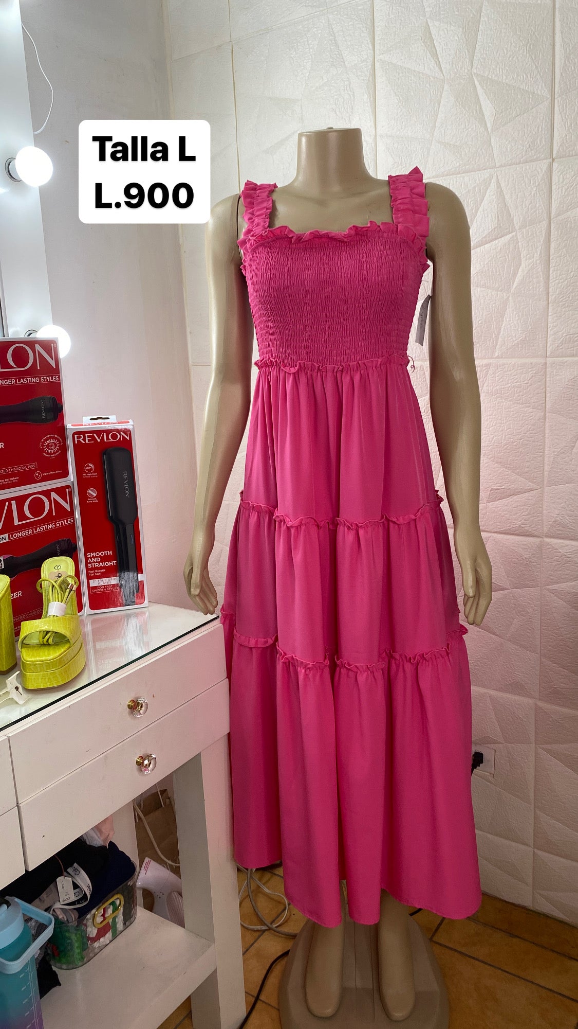 Vestido rosado