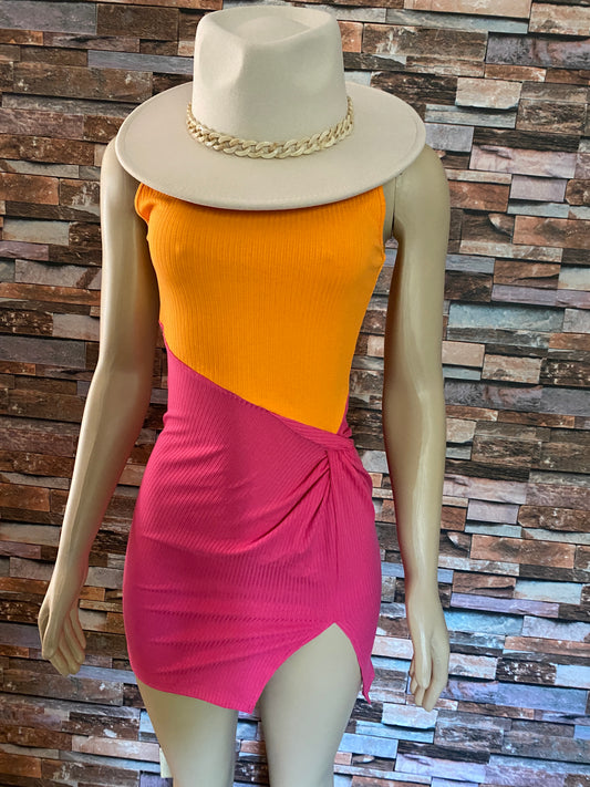 Vestido dos colores