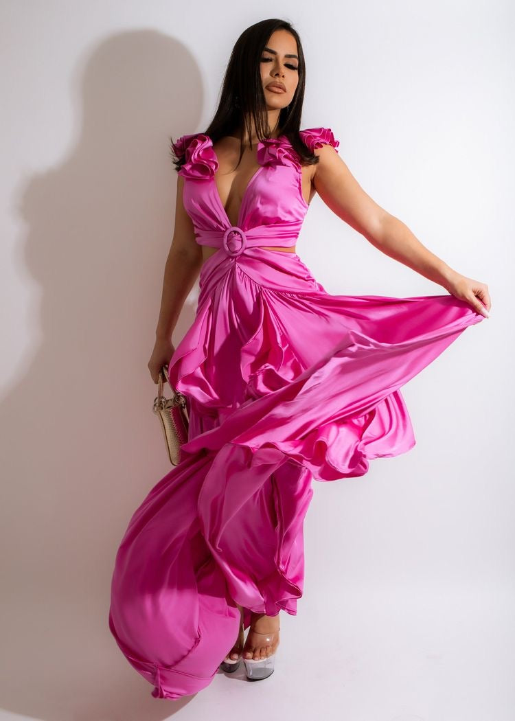 Vestido fucsia