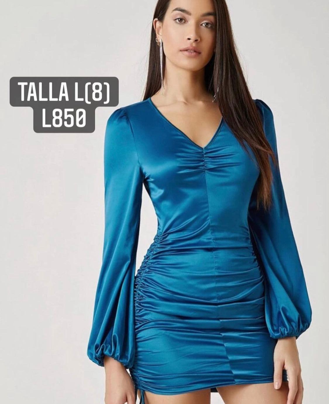 Vestido satin azul